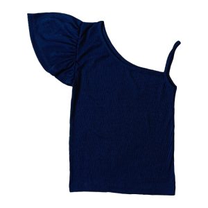 کراپ آستین دلبر سرمه ای